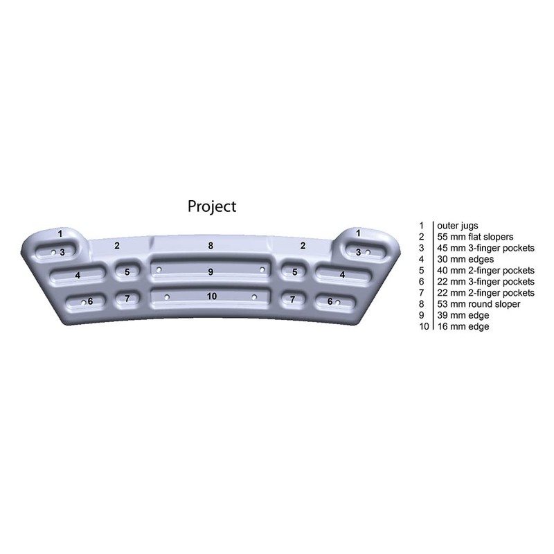 Metolius Project Training Board CNC (Black/White Swirl)