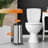 Bunoxea Toilet Paper Holder Stand, Freestanding Toilet Tissue Organizer, Minimalistic