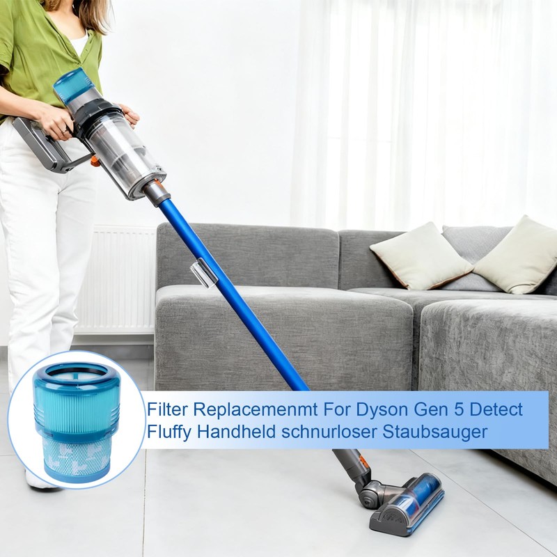 LOMGDOVC Gen5detect Filtro di ricambio con spazzola: filtro HEPA lavabile,