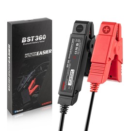 LAUNCH BST360 Bluetooth Battery Tester - 12V Car Battery Analyzer with Charging System & Cranking Tests, Compact Battery Test Clip for Cars, Trucks, RVs, Motorcycles, and Boats