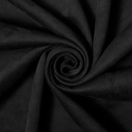85"x60" Suede Fabric Black - 60inch Wide Suede Cloth for Upholstery Sofa Chair Cover,Cushion Pillows Repair, Home Décor DIY Project