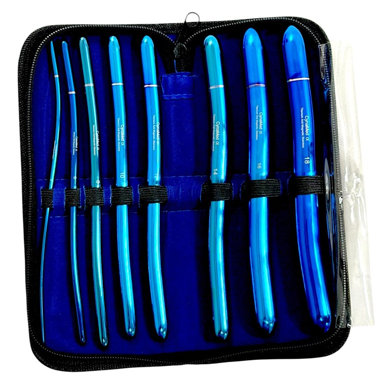 New Premium Hegar Dilator Sound Set Ultrasmooth Titanium Coated 8