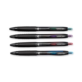 uni-ball 207 BLX Infusion Retractable Gel Pens, Medium Point (0.7mm), Assorted Colors, 4 Count