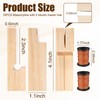 10Pcs 4 Inch Wood Masonry Line Blocks Kit with 2