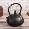 Iron Teapot Kettle Uncoated with Strainer 0.3L Tea and Zen