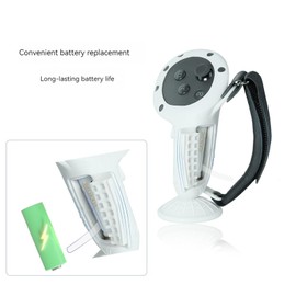 Controller Grips Accessories Compatible with Quest 3,Silicone Anti Throw Handle Grips Protective Cover with Battery Opening Cover,Upright Suction Cup Design