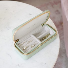 Stackers Sage Green Medium Travel Jewellery Box
