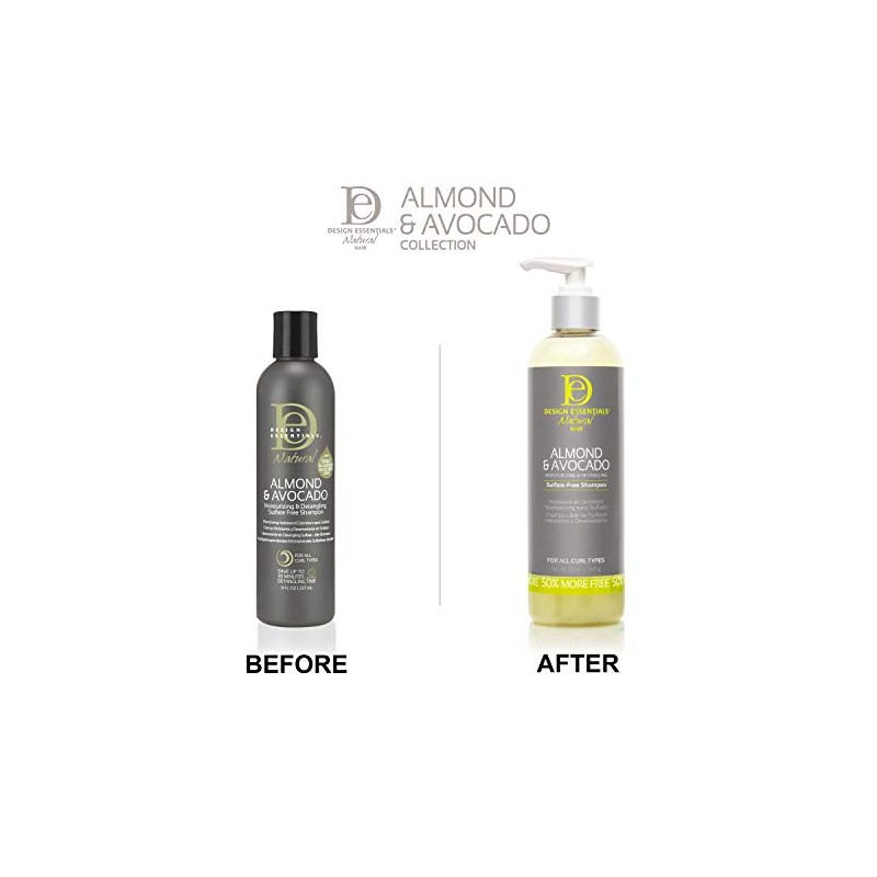 Design Essentials Natural Almond & Avocado Moisturizing & Detangling Sulfate-Free
