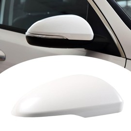 White Rearview Mirror Cover Cap Door Wing Mirror Cover Cap Replacement For Kia Optima K5 2016 2017 2018 2019 2020 (Right Passenger Side)