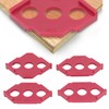 4PCS C Corner Templates Woodworking Router Trimmer Template Straight Bevel