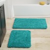 Lavish Home 2 Piece Memory Foam Shag Bath Mat -