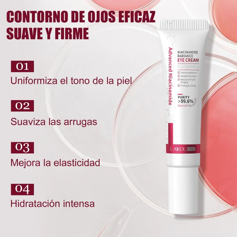 Crema Reparadora Contorno De Ojos Niacinamida, Atenúa Ojeras