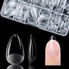 Gelike EC Extra-Short Almond Nail Tips, Full Coverage, XS Short