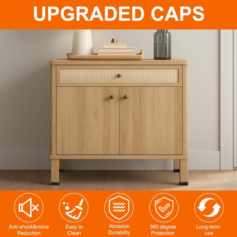 (8 PCS) 2x4 Wood Post Rubber End Caps (1.57" x