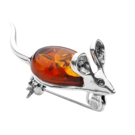 InCollections 0031230004L880 Amber Sterling Silver 925 Brooch
