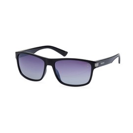 Timberland Men's Sunglasses, Shiny Black/Smoke Polarized