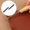 Perfeclan 2pcs Awl Punch Tool Scratch Awl Professional with Wooden
