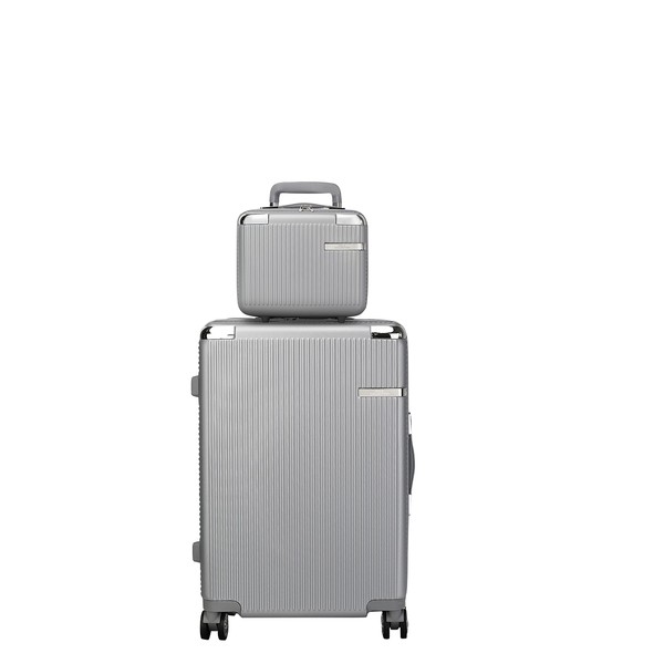 MKF Collection 2 pieces carry-on luggage set, check-in polycarbonate fashion