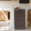 Homall 35 Gallon Outdoor Trash Can, Garbage Can with Lid,