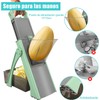 Cortador de Verduras, Acero Inoxidable + ABS, Grosor Ajustable, Verde