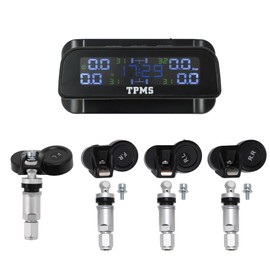 RATCHROLL 1 Set Universal Tire Pressure Monitoring System Kit 360° Rotatable Wireless TPMS Sensor Kit 433MHz