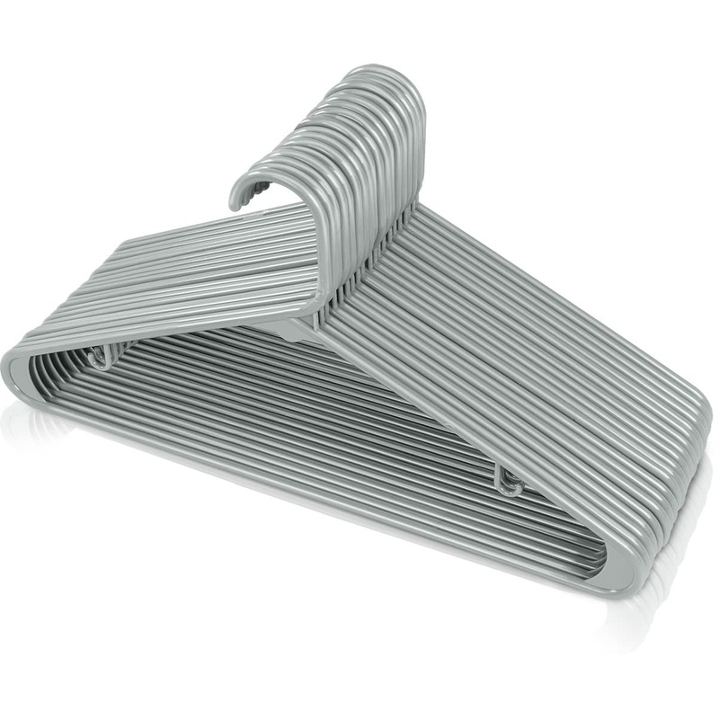 Utopia Home Plastic Hangers 20 Pack - Space Saving Clothes