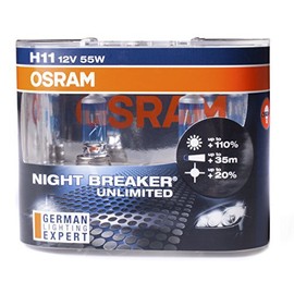 Osram Original H11 64211 12V Folding Box, Night Breaker Unlimited