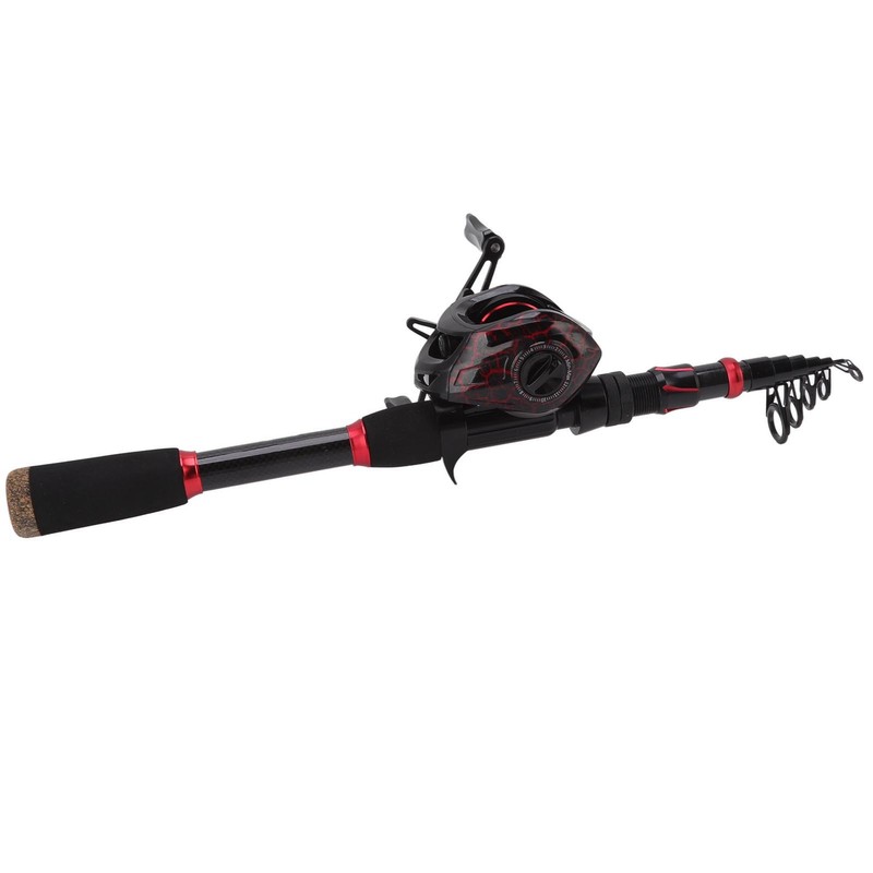 Fishing Rod and Reel Combos Carbon Fiber Telescopic Fishing Pole