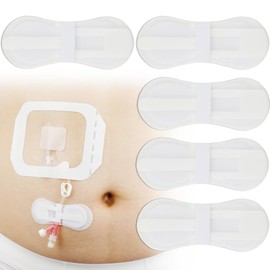 Low-Profile Catheter Stabilization Device for Kids Baby's Gtube Feeding Tube G J Tube Peg Pd Catheter Holder Peritoneal Dialysis Accessories Adhesive Patch Dressing (Pack of 10)