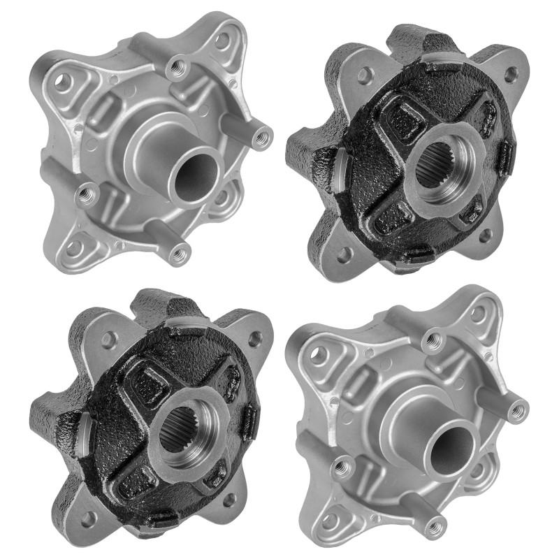 Caltric Front & Rear Wheel Hubs For Polaris Ranger 900