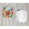 Caroline's Treasures Redbone Coonhound Luau Compact Mirror Decorative Travel Makeup