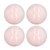 4Pcs Rose Quartz Crystal Balls 0.8in Diameter Clear Negative Energy