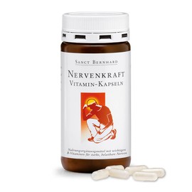 Sanct Bernhard Nervenkraft Vitamin Capsules | Vitamin B2, B6, B12, Niacin, D-Pantothenic Acid & Vitamin Yeast | 180 Capsules