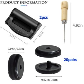 JALCH 25 Pcs Vehicle Seat Belt Comfort and Adjustment Set - 4 Pack Seatbelt Clips,20 Pairs Fastener Buttons with Tool - Universal Fit for Cars, Trucks, and SUVs