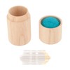 Wooden Sewing Needle Holder, Large Capacity Portable Pin Cushion with