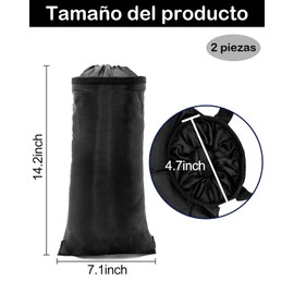 2 Piezas Bote De Basura Para Auto, Basurero Para Auto, Adecuado Para Viajes De Larga Distancia, Camping y Uso Familiar, Bote De Basura Práctico y Duradero Para Automóviles