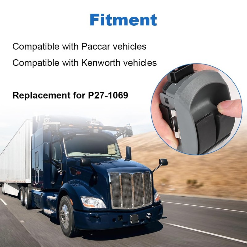 WMPHE Dual Door Window Switch Glass Control Compatible with Paccar