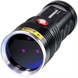 DARKBEAM Blacklight UV Flashlight 365nm Woods lamp, Powerful USB Rechargeable 36W LED Ultraviolet Black Light 370nm - Pet Urine Detector - Fluorescent Mineral, Scorpions, Leak Detection - Resin Curing