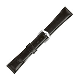 Maruman 71774 Watch Band, Cow (Calf), Made in Japan, Black, 0.7 inches (18 mm), 18-20/S, Black, Casual