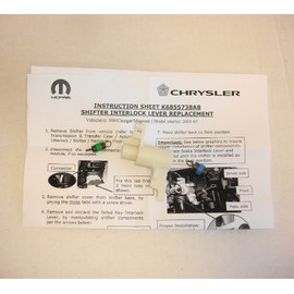 Dodge Charger Magnum Chrysler 300 42RLE Gear Shifter Interlock Lever Mop