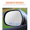 RACOONA Rearview Mirror Decal,Hello Beautiful Decal,Car Accessories Stickers Rearview Mirror