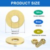 MECCANIXITY 70 Pack Brass Flat Washer, M3 Copper Washers Crush