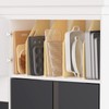 sandpaint 4 Pack Wood Tray Dividers for Cabinet, Cookie Sheet