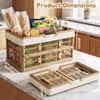 33L Collapsible Crate for storage, Plastic Milk Crate,17inch Collapsible Crates