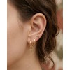 BSGRL Hoop Earrings for Women - 14k Gold Plated Cute