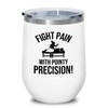 Accupunturist White Edition Wine Tumbler 12oz - Fight pain -