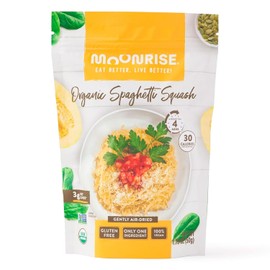 Moonrise Organic Dried Spaghetti Squash | Low-Carb Vegetable Pasta | Gluten-Free | Vegan | Ready in Minutes | Clean Label | 100% Real Squash (Pack of 1, Natural)