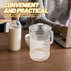 Kichvoe Glass Pitcher: Food Strainer Soy Milk Filter Teapot With
