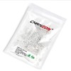 CHANZON 100 pcs 3mm White LED Diode Lights (Clear Flat