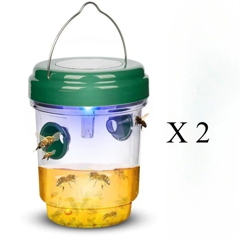 Solar Wasp Trap for Outdoor Pest Control – Reusable Hanging